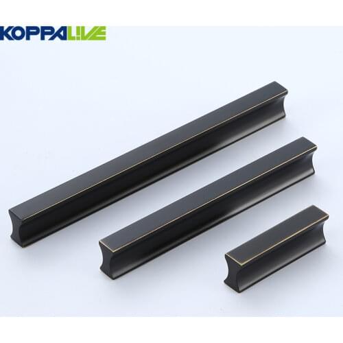 Brass Cabinet Handles and Knobs Gold Kitchen door Handles Black Modern Cupboard Wardrobe Drawer Pulls Furniture Hardware