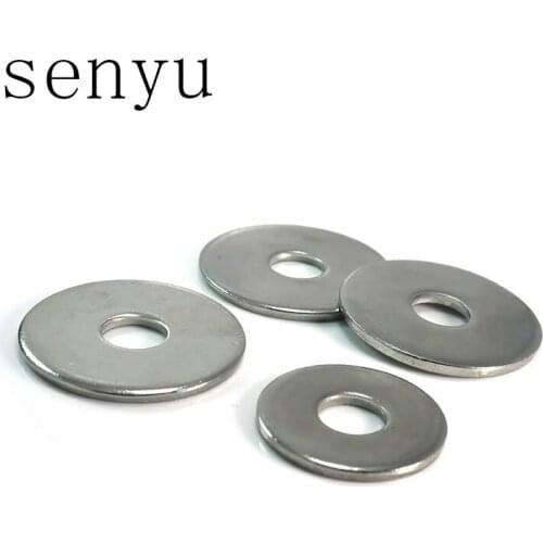 Luchang Free Shipping 50Pcs M5 M6 M8 304 Stainless Steel Large Size Flat Washer Bigger Metal Gasket Meson Plain Washers