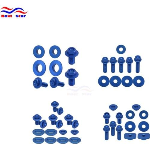 Motorcycle Aluminum Blue Screw Rear Front Fender Radiation Shround Seat For Yamaha YZ250F YZ450F 06-07 WR450F 07-11 WR250F 07-13