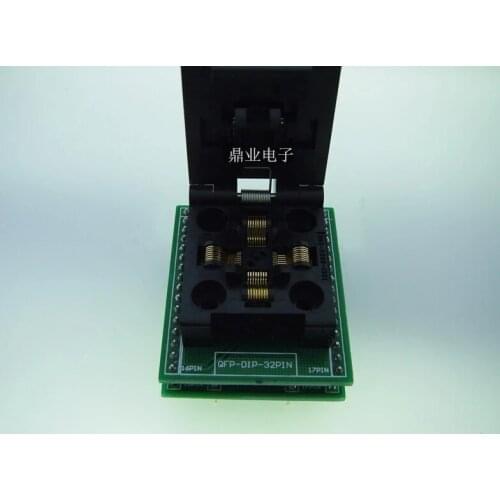 Original YAMAICHI IC Test Seat IC51-0324-805 Burning Programmer LQFP32/DIP QFP32 Socket Adapter 0.5MM