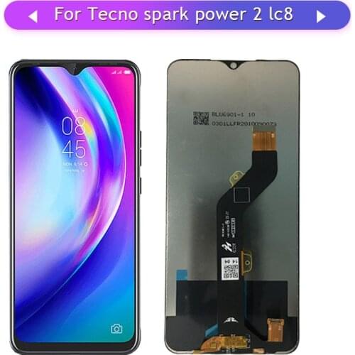 For Tecno Pouvoir 4 Pro LC8 Full LCD Display Assembly Complete Touch Screen Digitizer Replac