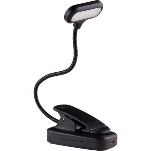 Portable Book Light Clip on Reading Light travel Bedroom Clip-On Lamp Reading Lamp Adjustable Color Temperature Lamp