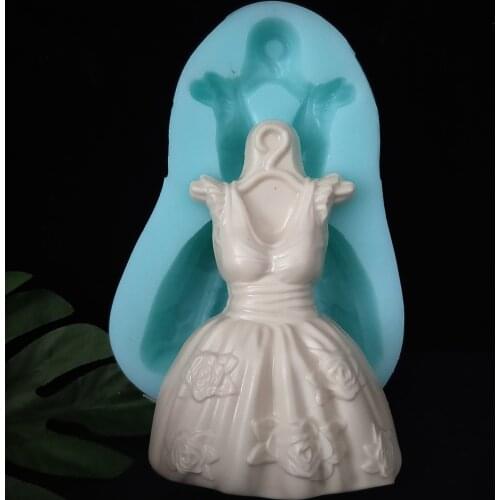 QT0223 PRZY ballet skirt silicone mold cake decoration soap mold silicone jelly mold mold clay resin plaster chocolate candle mo