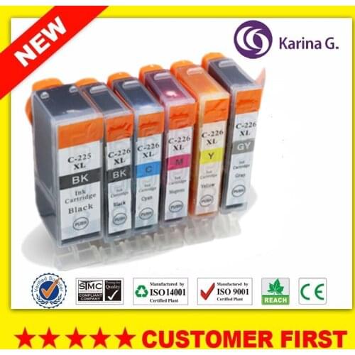 Compatible For Canon PGI225 CLI226 PGI-225 Ink Cartridge For Canon MG6110/6120/6120Refurbished/6220/8120/8120B/8220 etc
