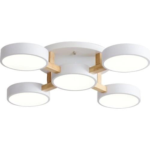 Modern Ceiling Lights LED Iron Chandelier Function/Living Room/Bedroom/Home Lights for Bedroom White Mood Celling Lamp