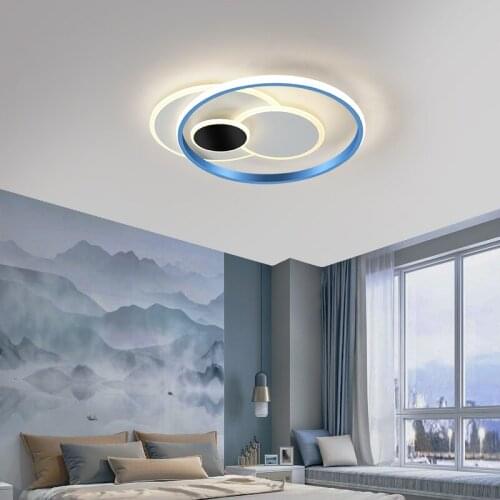 Modern Simple led Ceiling Lights living Bedroom Study Room Corridor Blue White Color home Indoor Lighting Decor Ceiling lamps