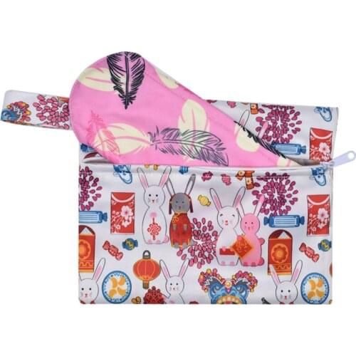 1PCS Reusable Washable Wet Bag For Sanitary Pad Menstrual Sanitary Aunt Bag Mama Sanitary Towel Pad Bag Dropshipping