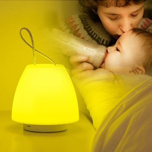 LED Night Light Silicone Control Colors Light Adjustable Table Lamp Light for Room Kid Baby Bedroom Home Decor Light Decoration