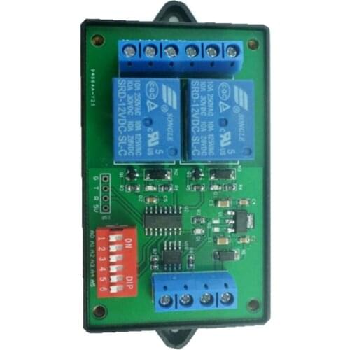 Taidacent DC12V PLC TCP/IP IO Analog rs485 Light Switch Controller RS 485 2CH Relay Modbus Rtu 2 Channel Input/Output Relay
