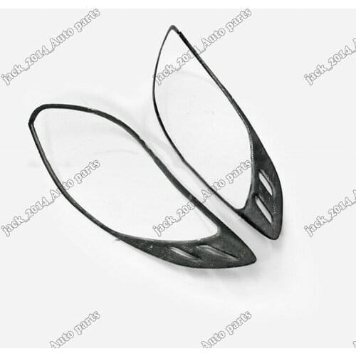 Real Carbon fiber Tail Light Molding Trim 2pcs For 2011 2012 2013 2014 2015 2016 Hyundai Veloster