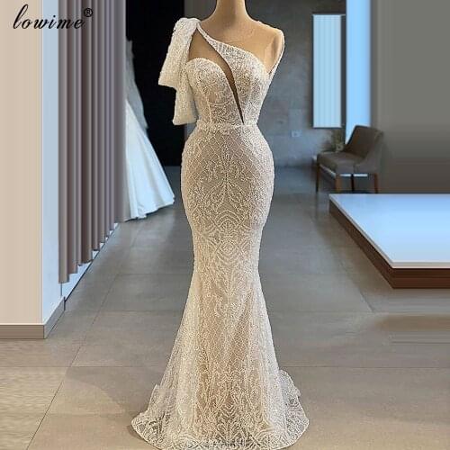New Arrival Simple Prom Dresses 2020 Long Mermaid One Shoulder Vestidos De Fiesta Turkish Couture Women Party Gowns Robe Soiree