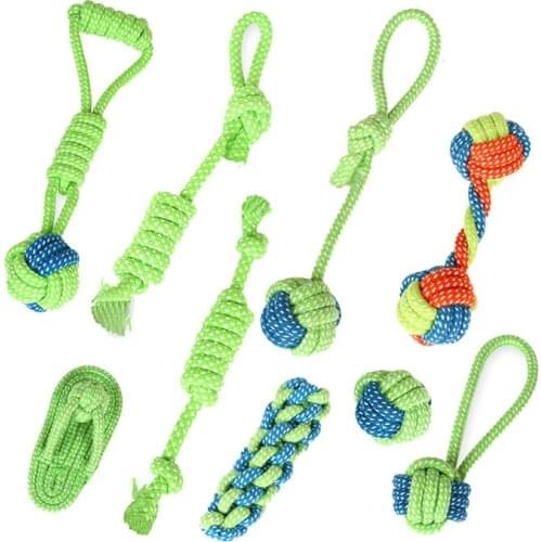 13Styles Dog Toys Cotton Rope Ball Teeth Cleaning Interactive Dog Chew Toys Puppy Durable Outdoor Traning Dog Supplies