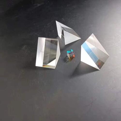 25*25*25mm Optical Experiments of Isosceles Right Angle Triprism for Rainbow Glass K9