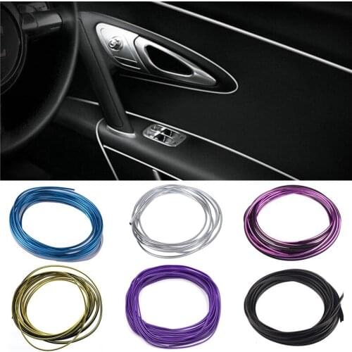 5M Universal Car Decorative Styling Flexible Moulding Strip Interior Exterior Line