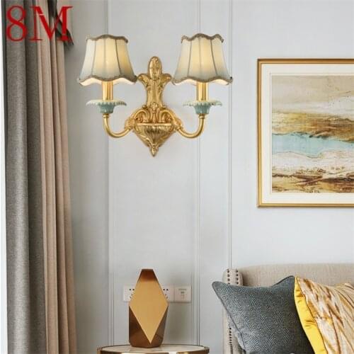 8M Indoor Wall Light Sconces Modern Brass Luxury LED Fixture Decorative For Home Bedroom Living Room Dining Room