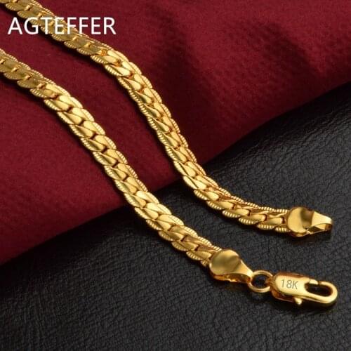 Золотые цепочки AGTEFFER China At AliExpress