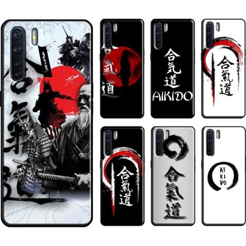 Aikido Japanese Martial Case For OPPO A1K A3S A5S A15 A52 A72 A83 A91 F5 A5 A9 A31 A53 2020 Reno 2 Z 4 Pro Coque