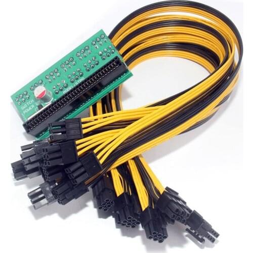 DPS-1200FB/QB A Power Supply Breakout Board + 10 Cable 6 pin for Ethereum Mining NK-Shopping