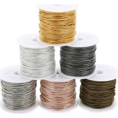 Julie Wang 10 Yards 1.5mm Copper Snake Chain For Women Men Necklace Pendant Bracelet DIY Jewelry Making Finding Accessory