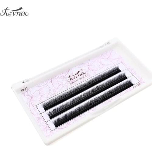 Funmix high-quality faux mink Y-shape volume eyelash extension false eyelashes weave eyelash soft natural
