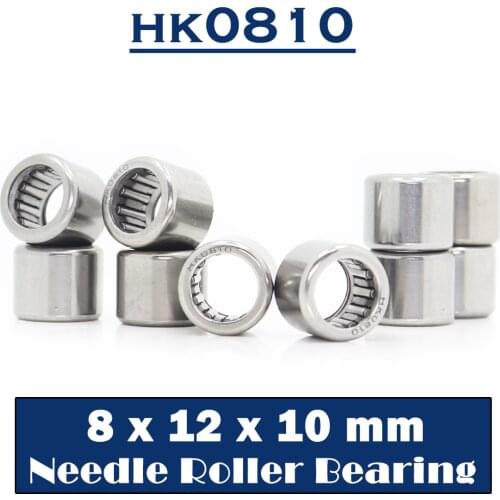 HK0810 Needle Bearings 8*12*10 mm ( 10 Pcs ) Drawn Cup Needle Roller Bearing HK081210 TLA810Z 57941/8