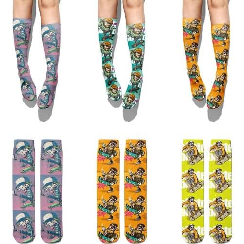 Hot Selling Punk Trend Cotton Socks For Men Women Fashion Casual Spring And Autumn Street Socks Funny Girl Middle Tube Socks Sox