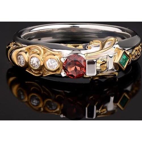 LOL Game Khada Jhin 925 Sterling Silver Ring For Men Rings Jewelry Birthday Gifts For Boyfriend Cosplay Accessory