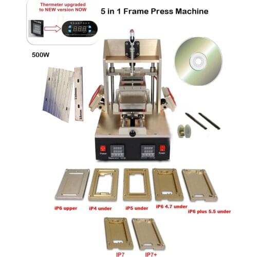LY-998 New Upgraded 5 In 1 Multifunction Bezel Middle Frame Separator Machine Vacuum LCD Separator Glue Remover Frame Laminator