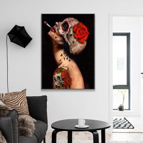 MUTU Abstract Art HD Modern Human body painting Wall Pictures For Living Room Modular On Canvas Print And Posters Home Decor