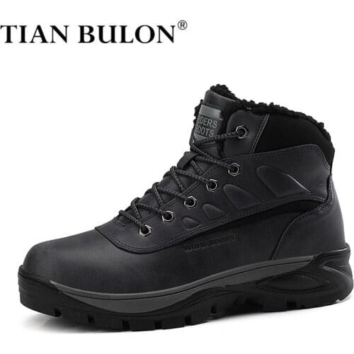 Winter Men Snow Boots Super Warm Casual Ankle Boots Waterproof Mens Sneakers Work Boots Men Outdoor Hikking Shoes Bota Masculina