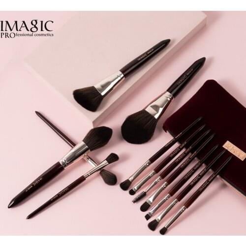 12 Pcs Makeup Brush Set Eye Shadow Lip Eye Makeup Brush Contouring Brush Loose Paint Portable Cosmetic Beauty Tool