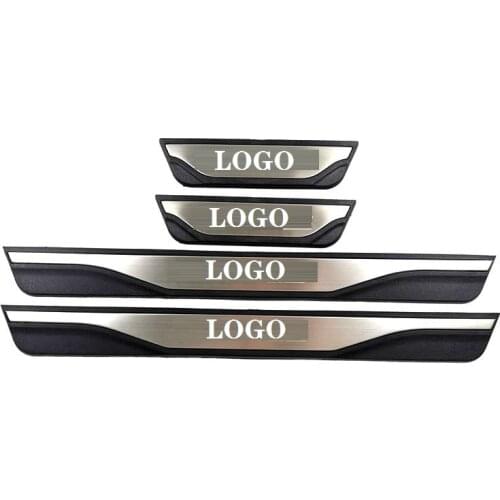 For hyundai kona 2017 2018 2019 Accessories Door Sill Scuff Plate Guards Door Sills Protector Car styling 4pcs