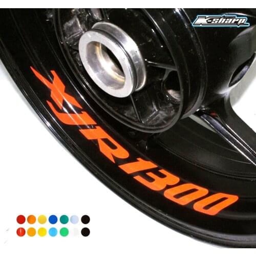 8 X custon inner rim decals wheel reflective sign Stickers stripes FIT YAMAHA XJr1300 XJR 1300
