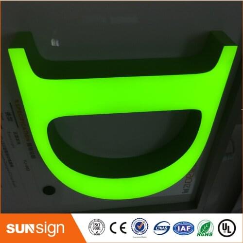 Outdoor 3D Acrylic Front Lit LED Store Sign