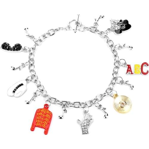 New Arrivals Bracelets for Women Charm Jewely Michael Jackson Bracelet Bangle Music Fans Gift