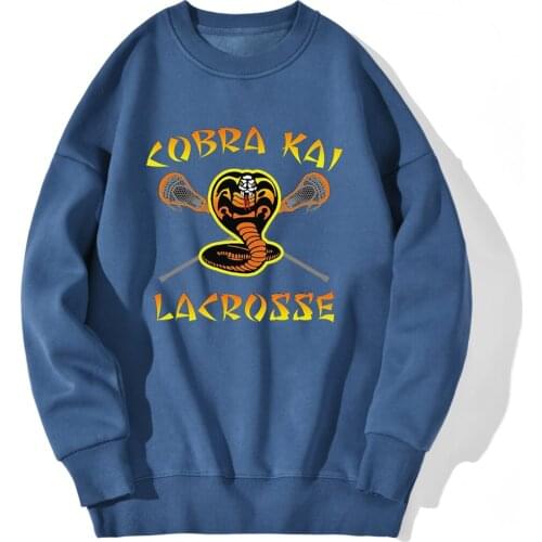 Sweatshirt Mens Cobra Kai Drop shoulders Streetwear Clothing Long Sleeve Standard Clothing 2020 New Retro Sudaderas Masculino