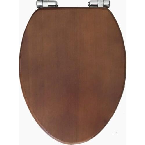 V-type slow-Close toilet seats cover,Thickened solid wood buffer toilet seats lid,toilet seats lid stainless steel hinged