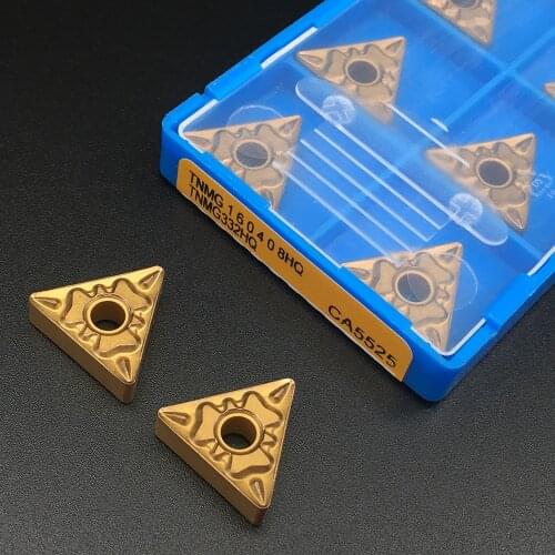 10pcs High Quality TNMG160408 HQ CA5525 TNMG332 Carbide Turning Inserts Hard Alloy Lathe Tool Cutter for Steel