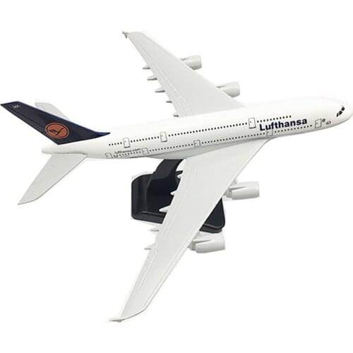 20cm Aircraft Germany Deutsche Lufthansa Airbus A380 Alloy Plane Model Toys Children Kids Gift for Collection