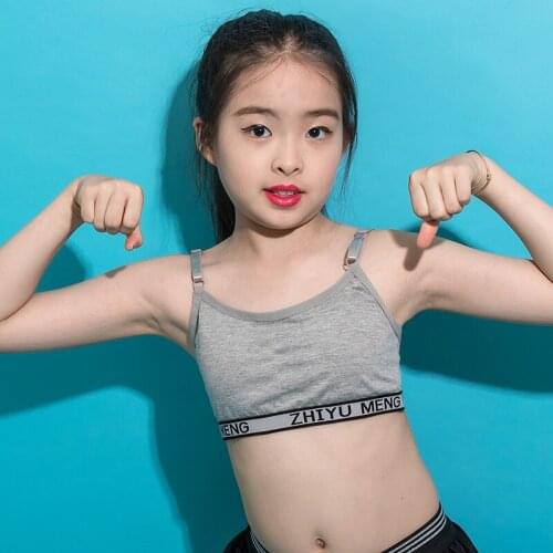 5pc/Lot Cotton Training Bra Girls Teenagers Lingerie Underwear Topic 8-14Years