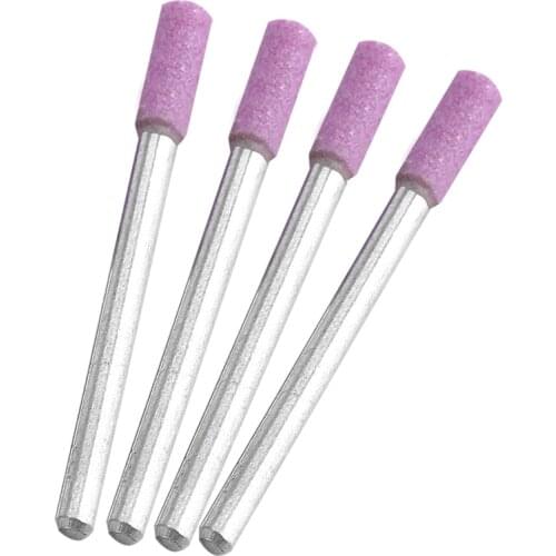 50pcs Grinding Wheel Sharpening Shank Rotary Tools 4mm Abrasive Stone Head Ceramic Grinding Wheel Grinding Head Tool