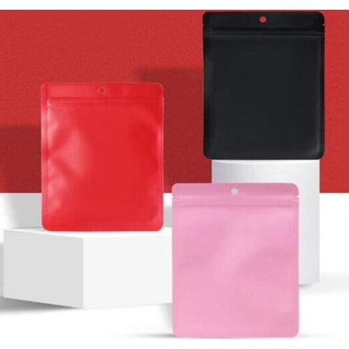 500Pcs/Lot Heat Sealable Kraft Paper Complex Material Flat Mouth Ziplock Packaging Bag Chocolate Ground Coffee Paper Gift Bags