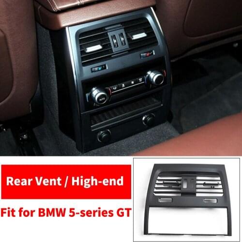 Car Rear Row A/C Air Conditioner Chrome Interior Inner Outlet Vent Dash Panel Grille For BMW 5 Series GT 528 535 F07 2010-2017