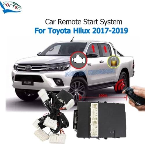 Car Remote Engine Start System Module For Toyota Hilux 2017 With Window Close Door Lock Plug and Play