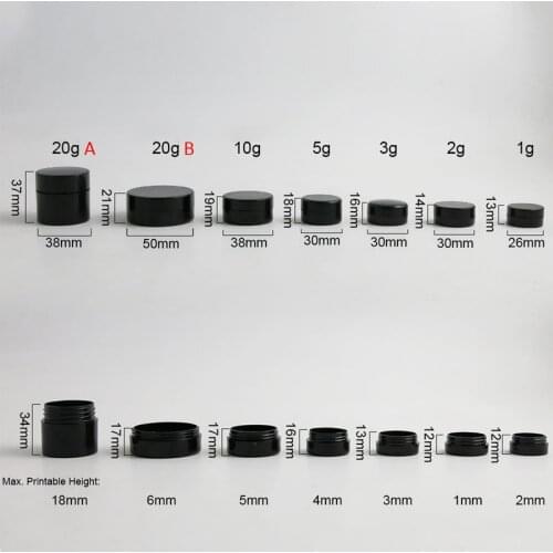 Portable Cream Jar jars Pot Box Makeup Nail Art Cosmetic Bead Storage Container Plastic Empty Container Packing Cans