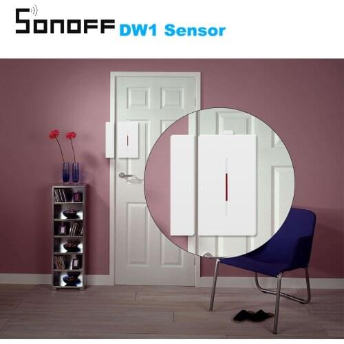 SONOFF DW1 Wireless Sensor 433Mhz Smart Door/Window Alarm Sensor Smart Home Automation AntiTheft Alarm Compatible With RF Bridge