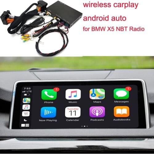 CarPlay Wireless iOS for BMW X5 F15 X6 F16 2014-2016 NBT ID4 Style Android Auto Mirror Link AirPlay Car Play Function