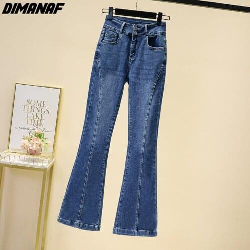 DIMANAF Women's Flared Jeans