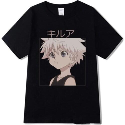 Hunter X Hunter T-shirt for Men Women Short Sleeve Anime Manga Killua Zoldyck T Shirt Tee Tops