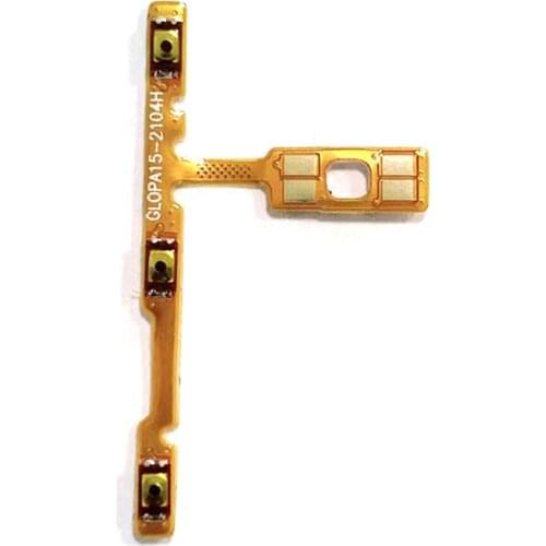 For Oppo A15 Power Volume Button Flex Cable Side Key Switch ON OFF Control Button Repair Parts